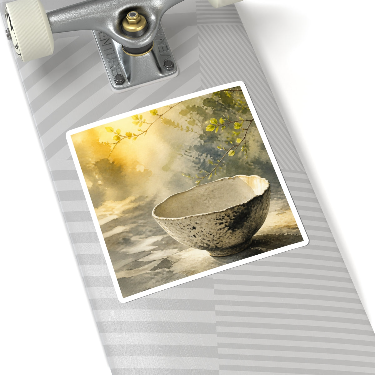 Golden Hour Ceramic Bowl Sticker - Japandi Ma