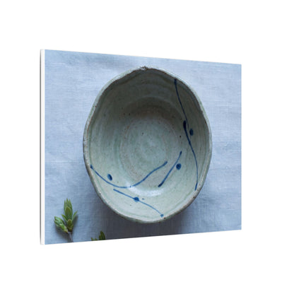 Spring Ceramic Bowl Minimal Line Canvas Art | Warm Decor