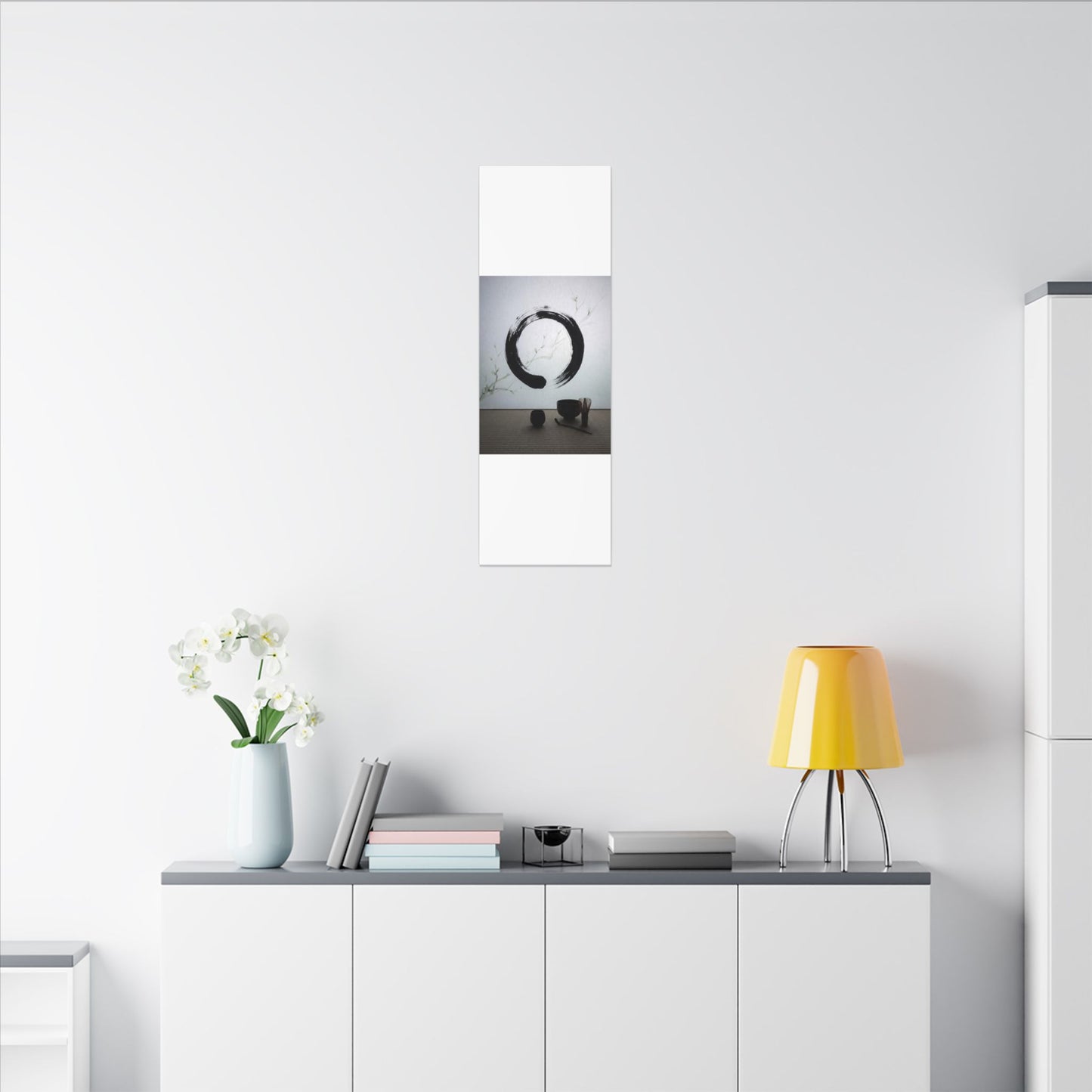 Tea Ceremony Enso Canvas Art | Peaceful Zen Art