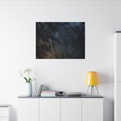 Kanso Shadow Play Canvas Art - Dark Japandi Shadow Zen