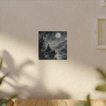 Ink Brushstroke Sumi E Canvas Art | Serene Zen Art