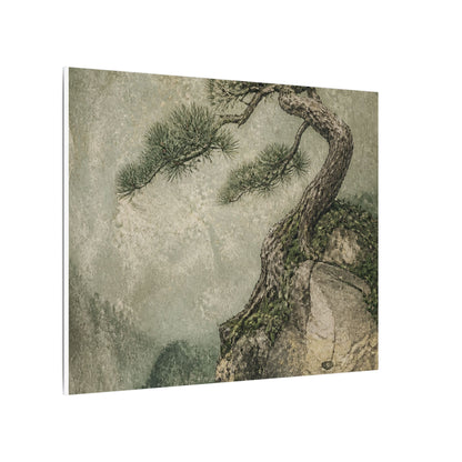 Fukinsei Pine Tree Canvas Art - Japandi Texture