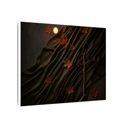 Autumn Silk Drape Moody Minimal Canvas Art | Moody Decor