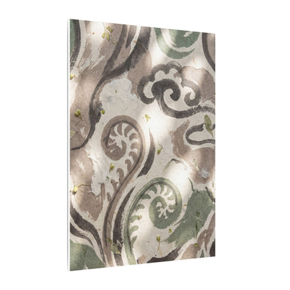 Dappled Ink Brushstroke Canvas Art - Japandi Ma