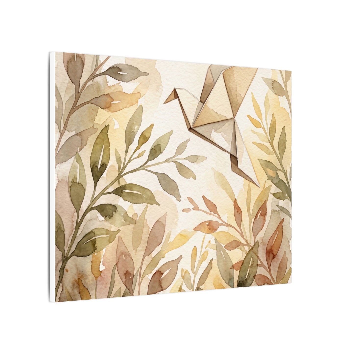 Fukinsei Paper Fold Canvas Art - Japandi Watercolor