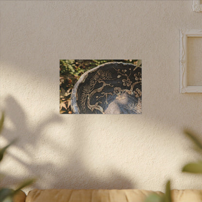 Ceramic Bowl Canvas Art | Summer Japandi Japanese Pattern Art