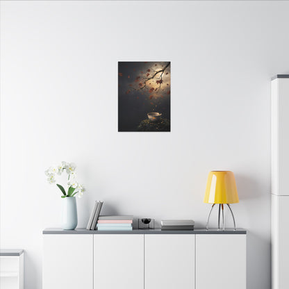 Moonlit Garden Gold Repair Canvas Art | Beautiful Kintsugi Art
