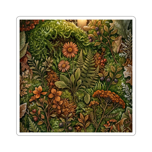 Moss Close Up Winter Sticker | Cottagecore Nostalgic Design