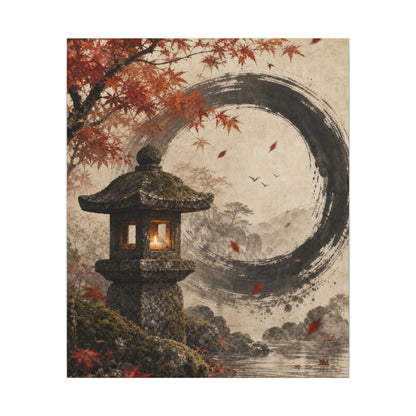 Ma Stone Lantern Canvas Art - Zen Enso