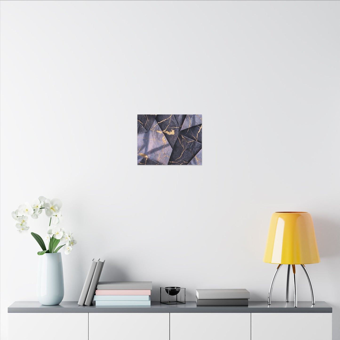 Seijaku Paper Fold Canvas Art - Kintsugi Gold Vein