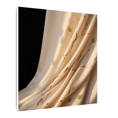 Golden Hour Silk Drape Canvas Art - Kintsugi Fukinsei