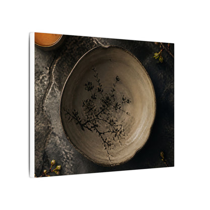Ceramic Bowl Spring Canvas Art | Japandi Earthy Design