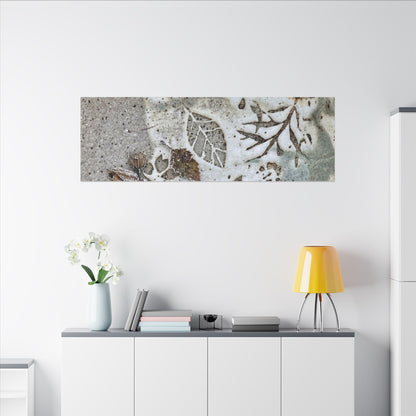 Ceramic Bowl Winter Canvas Art | Japandi Earthy Design