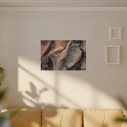 Candlelight Silk Drape Canvas Art - Japandi Mono No Aware