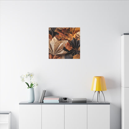 Paper Fold Texture Canvas Art | Elegant Japandi Art