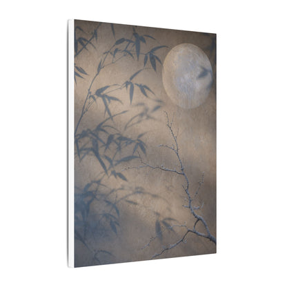 Shadow Play Canvas Art | Winter Japandi Japanese Pattern Art