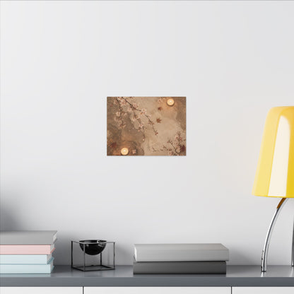 Cherry Blossom Canvas Art | Autumn Japandi Japanese Pattern Art