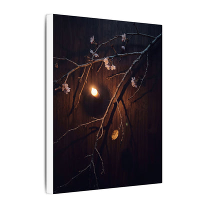 Datsuzoku Cherry Blossom Canvas Art - Dark Japandi Moody Minimal
