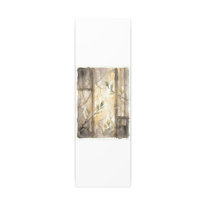 Shoji Screen Spring Canvas Art | Japandi Cozy Design