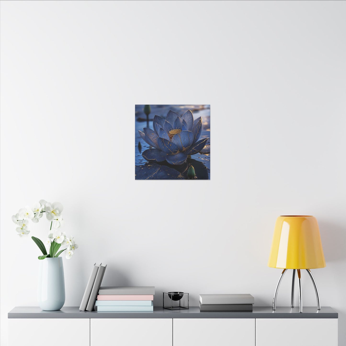 Kintsugi Lotus Flower in Dawn | Broken Beauty Canvas Art