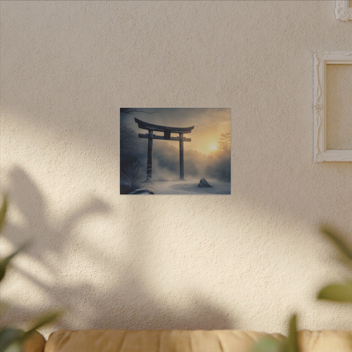 Zen Torii Gate in Golden Hour | Karesansui Canvas Art