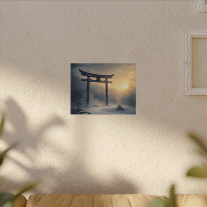 Zen Torii Gate in Golden Hour | Karesansui Canvas Art
