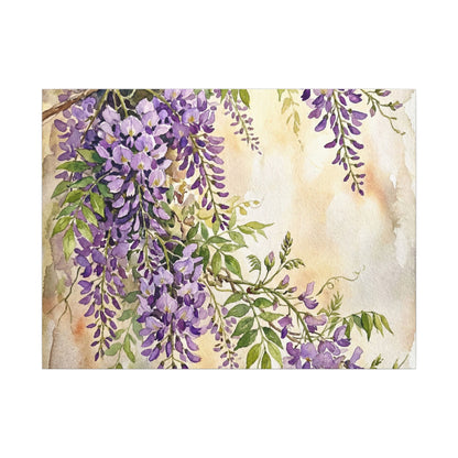 Wisteria Spring Canvas Art | Japandi Cozy Design Art Print