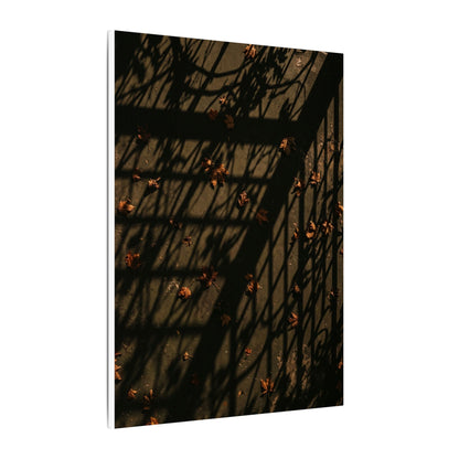Shadow Play Canvas Art | Autumn Dark Japandi Moody Minimal Art