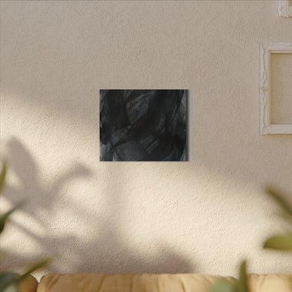 Deep Tones Dark Japandi Charcoal Canvas Art