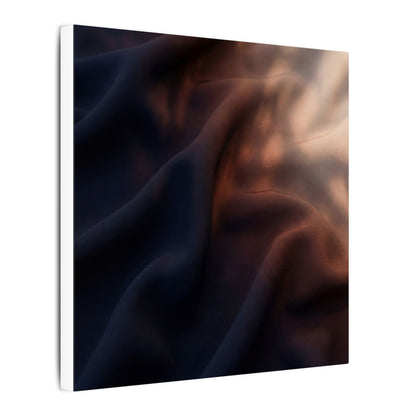 Dark Japandi Silk Drape in Dawn | Shadow Zen Canvas Art
