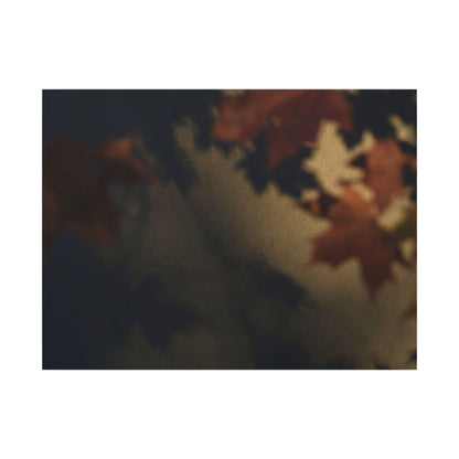 Shadow Play Canvas Art | Autumn Dark Japandi Moody Minimal Art Art Print