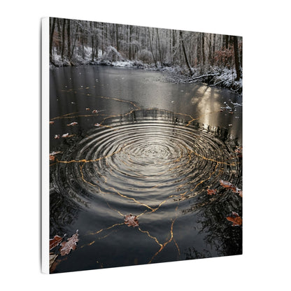 Water Ripple Broken Beauty Canvas Art | Artful Kintsugi Art