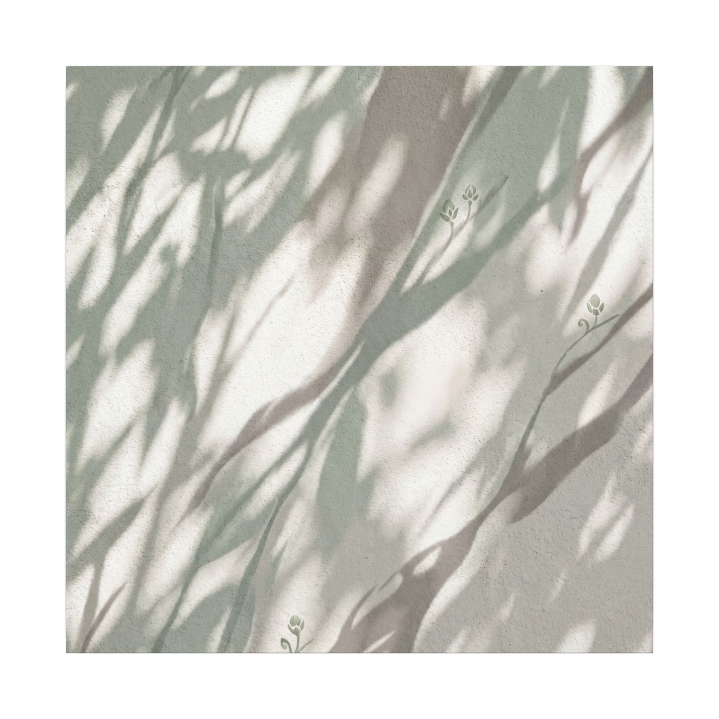Japandi Shadow Play in Dappled | Japanese Pattern Canvas Art