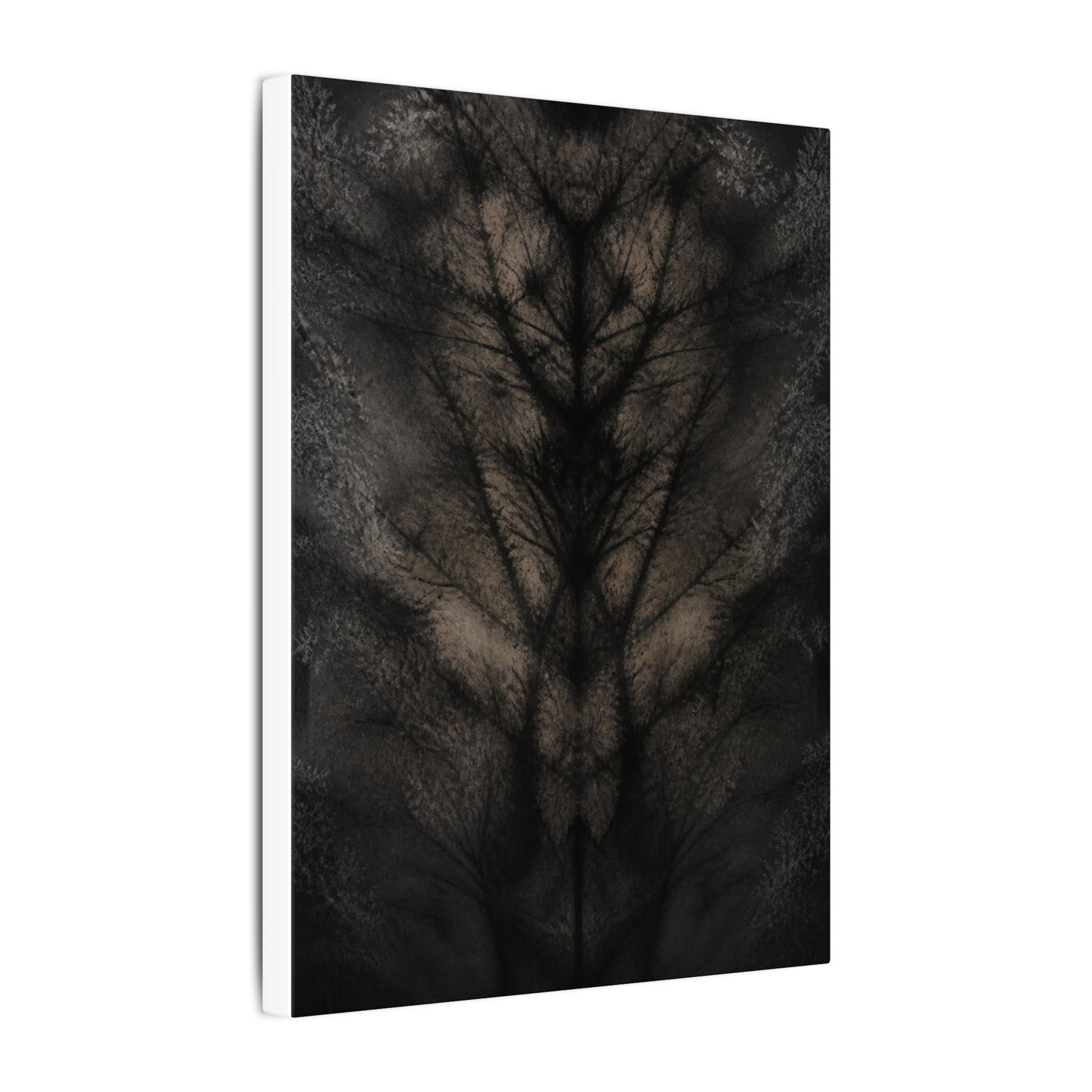 Seijaku Shadow Play Canvas Art - Dark Japandi Charcoal Ink