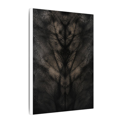 Seijaku Shadow Play Canvas Art - Dark Japandi Charcoal Ink