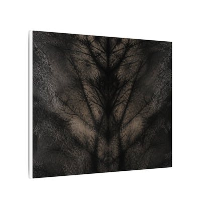 Seijaku Shadow Play Canvas Art - Dark Japandi Charcoal Ink