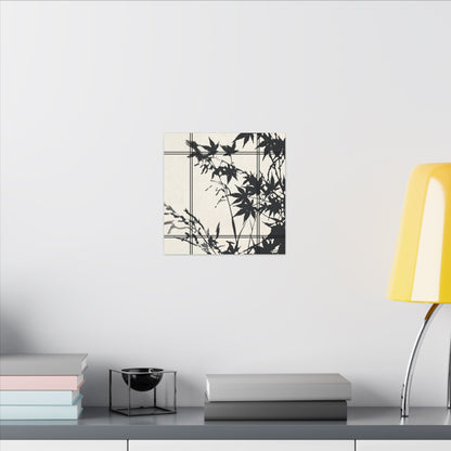 Shoji Screen Canvas Art | Summer Japandi Minimal Line Art