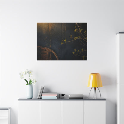 Spring Rust Patina Dark Texture Canvas Art | Moody Decor