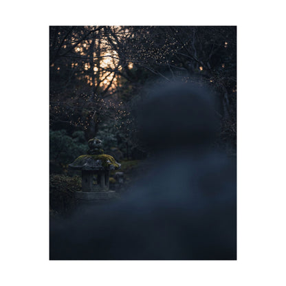 Spring Stone Lantern Moody Minimal Wall Art Print | Bold Decor