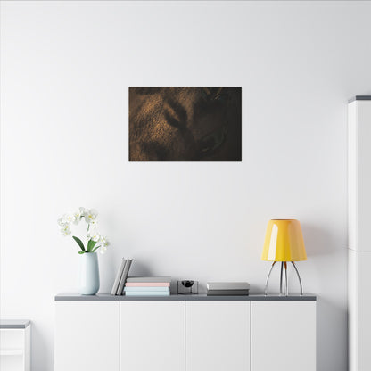 Candlelight Shadow Play Canvas Art - Dark Japandi Ma