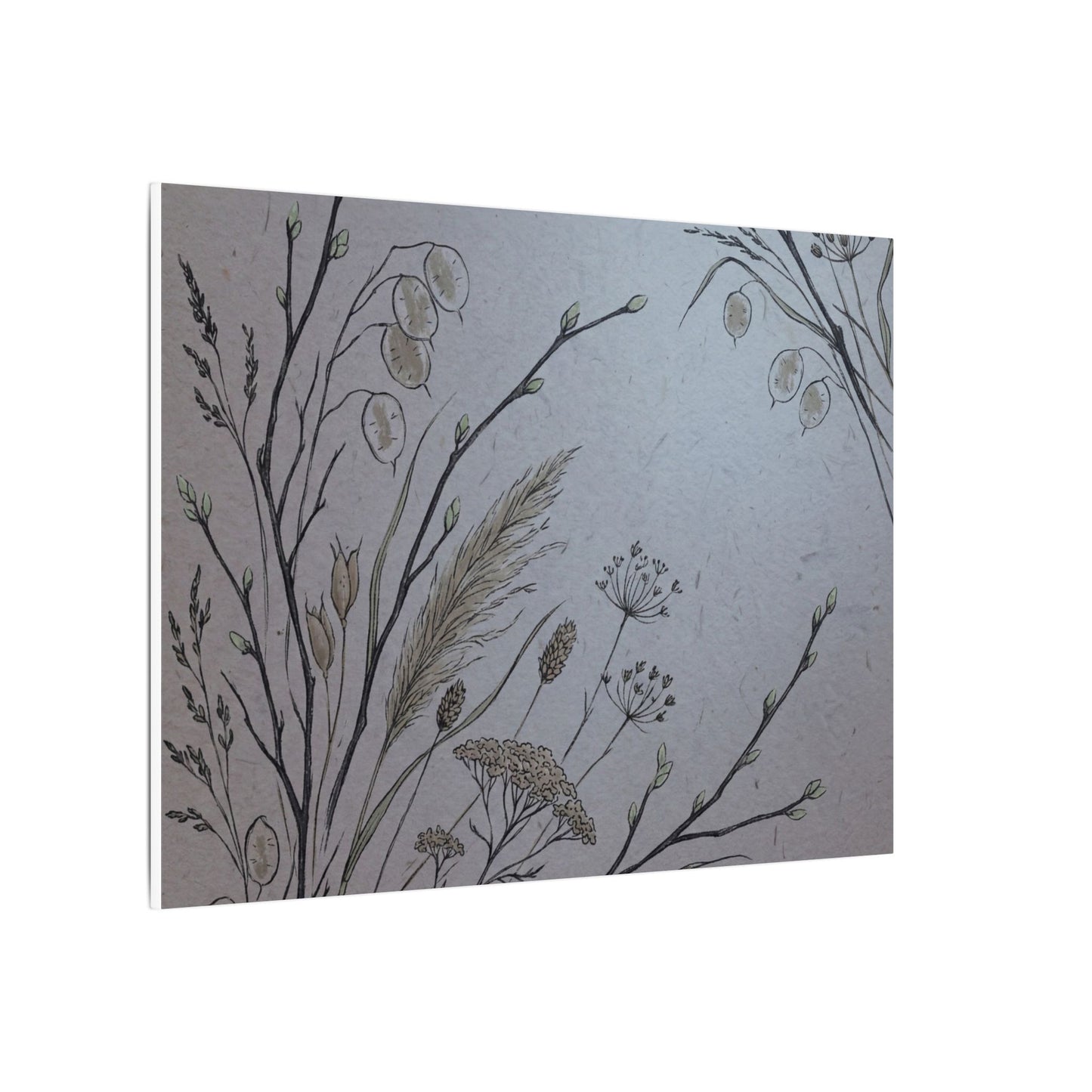 Spring Dried Flowers Japanese Pattern Canvas Art | Cozy Decor