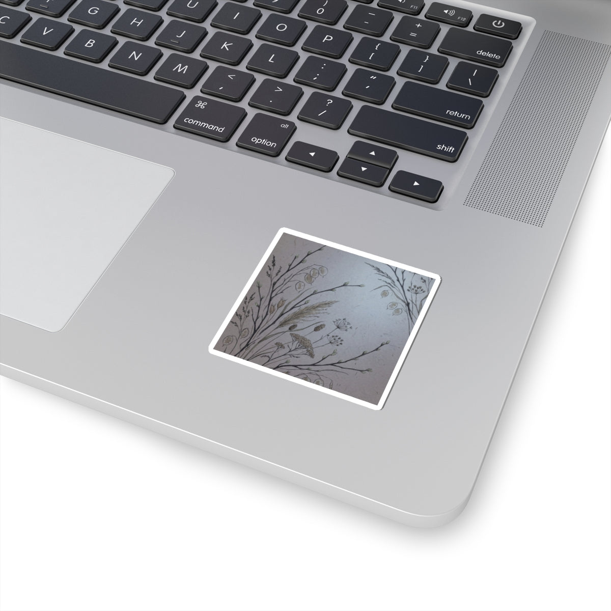 Moonlight Dried Flowers Sticker - Japandi Fukinsei