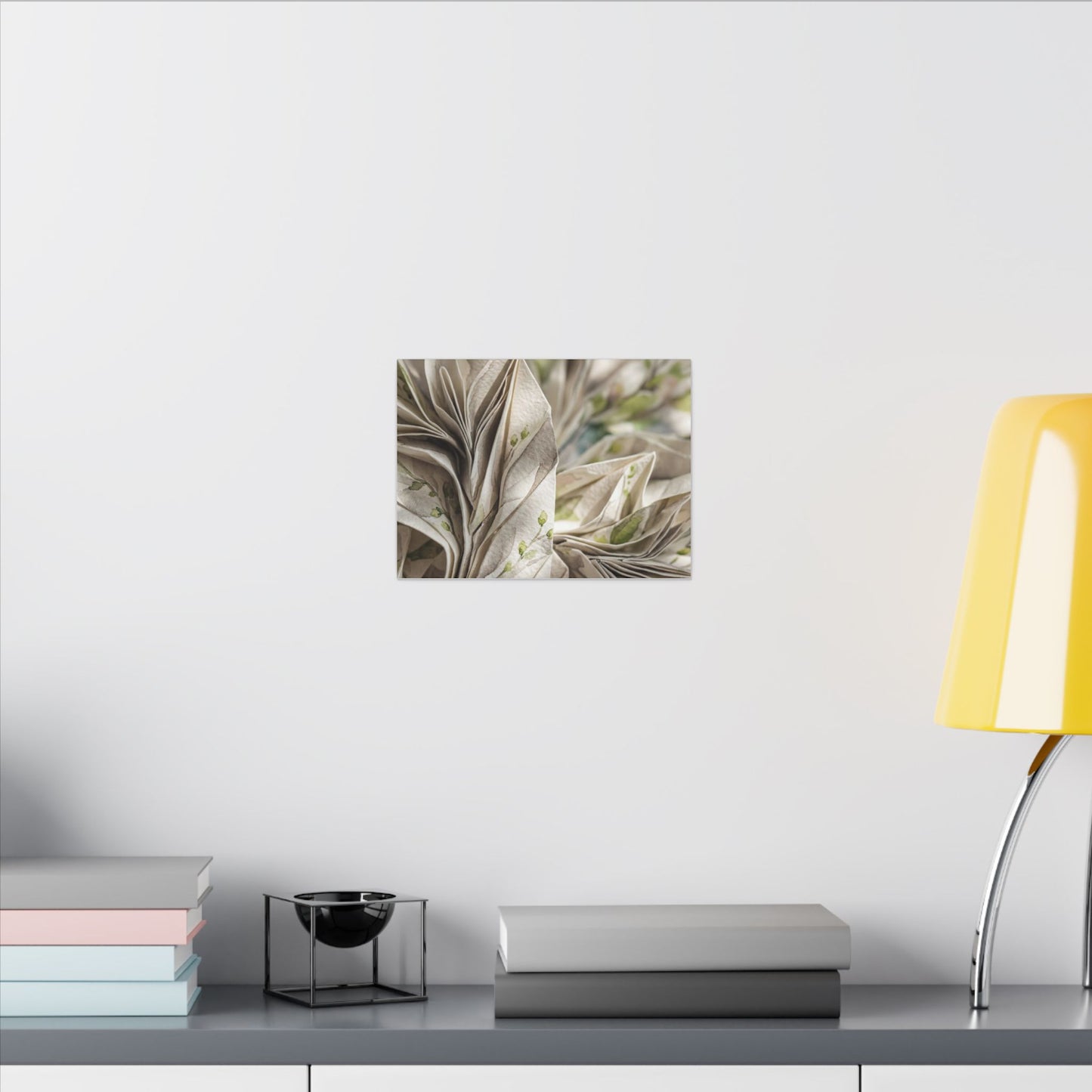 Fukinsei Paper Fold Canvas Art - Japandi Watercolor