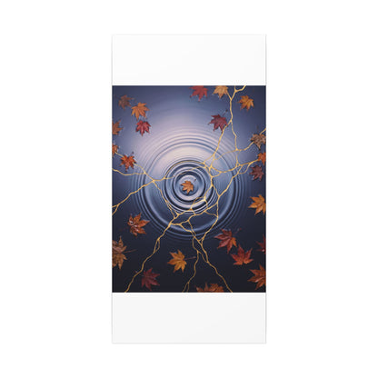 Kintsugi Water Ripple in Dawn | Gold Vein Canvas Art