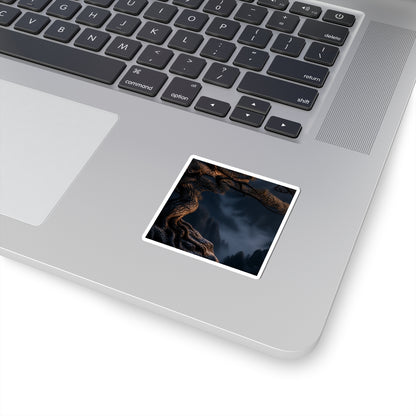 Sophisticated Pine Tree Sticker - Shadow Zen Dark Japandi