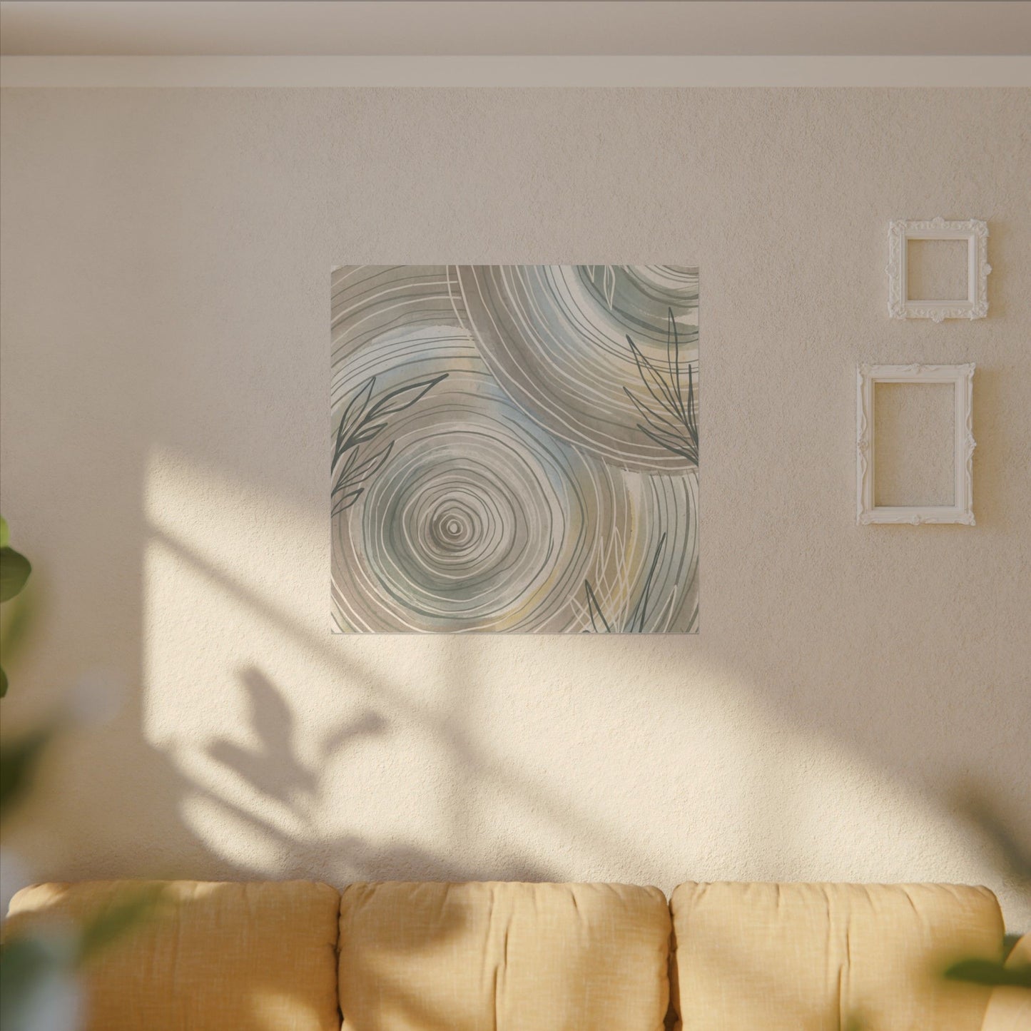 Kanso Water Ripple Canvas Art - Japandi Minimal Line