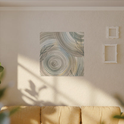 Kanso Water Ripple Canvas Art - Japandi Minimal Line
