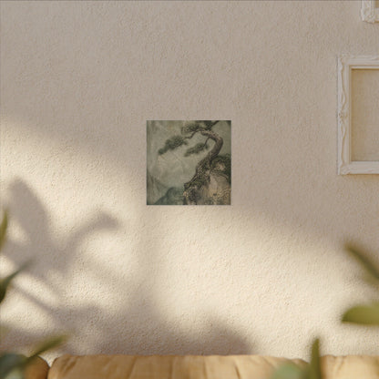 Fukinsei Pine Tree Canvas Art - Japandi Texture