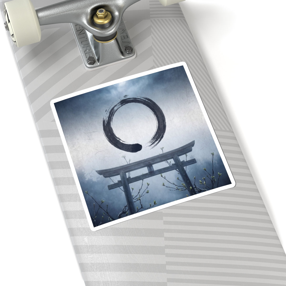 Zen Torii Gate in Moonlight | Enso Sticker