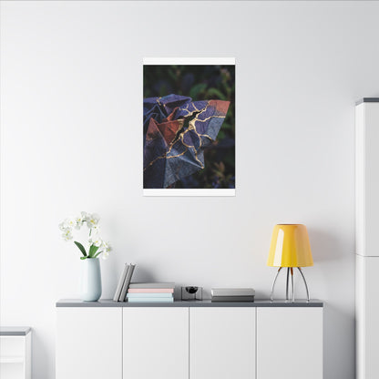 Philosophical Paper Fold Canvas Art - Gold Vein Kintsugi